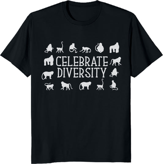 Celebrate Diversity Unisex Tee – Wild Animals Nature Lover Kids Shirt