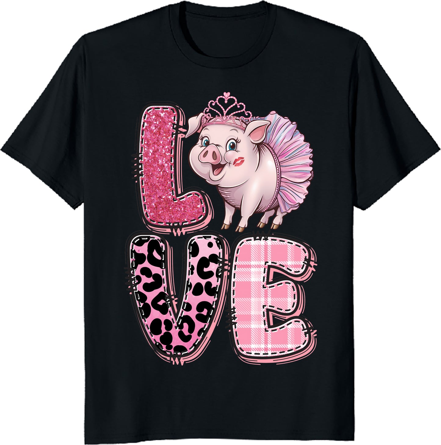 Cute Pig Love Unisex Heavy Cotton Tee - Perfect for Animal Lovers & Fun Occasions - Valentine Gift