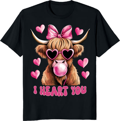 I Love Moo Unisex Heavy Cotton Tee - Cute Cow Graphic T-Shirt for Animal Lovers