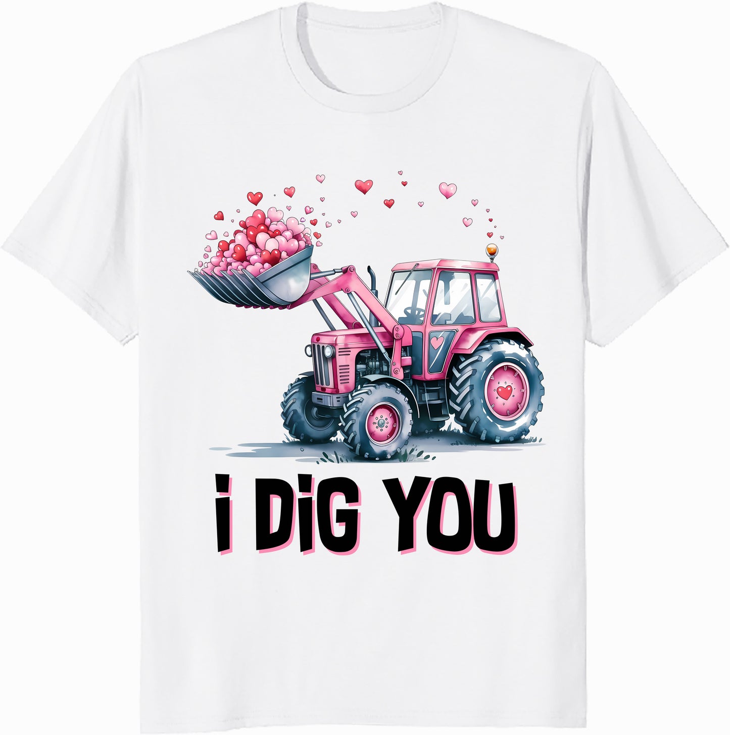 Funny Valentine's Day Unisex Heavy Cotton Tee - 'I Dig You' Design