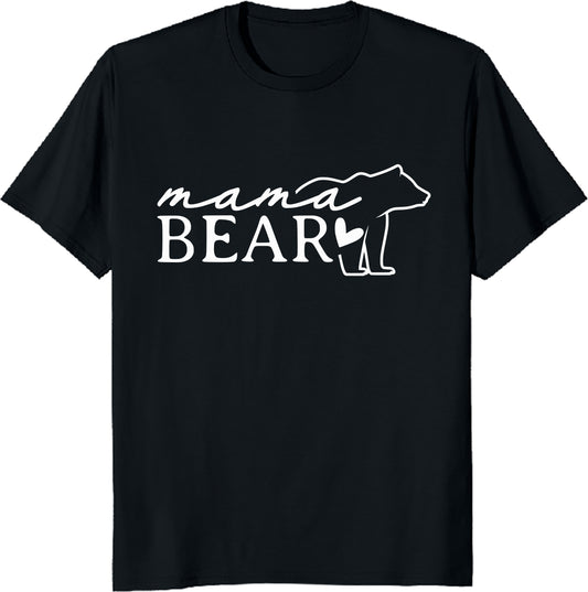 Mama Bear Graphic T-Shirt - Cute and Cozy Design