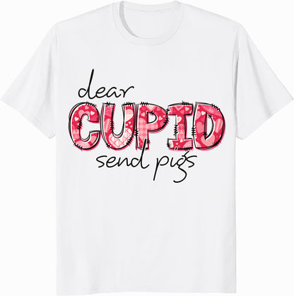 Dear Cupid Unisex Heavy Cotton Tee - Cute Valentine's Day Shirt