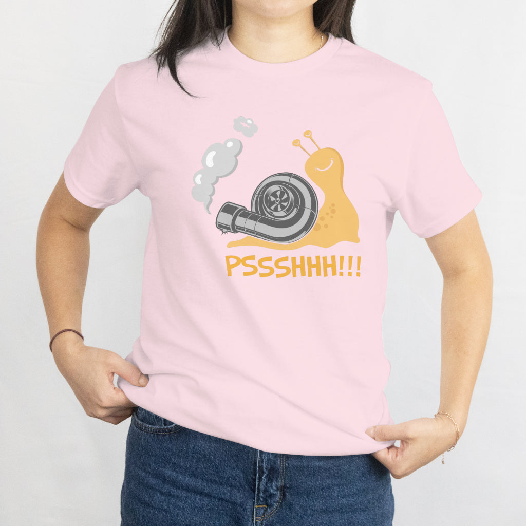 Snail Funny Turbo Boost Racing Unisex Tee - Pshhh Speedster Shirt