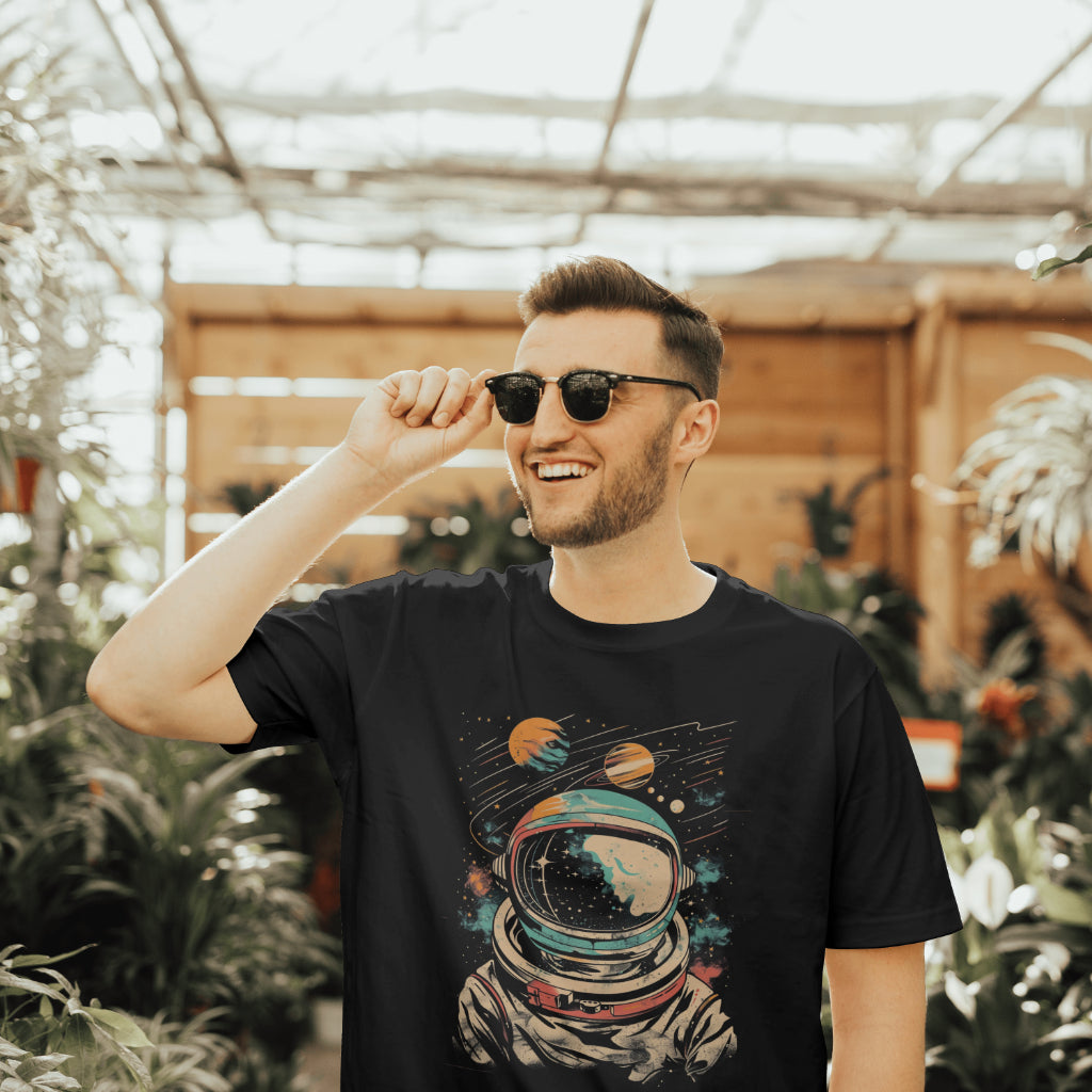 Astronaut in Space T-Shirt – Cosmic Sci-Fi Space Lover Tee – Galaxy Explorer Gift – Printed in USA