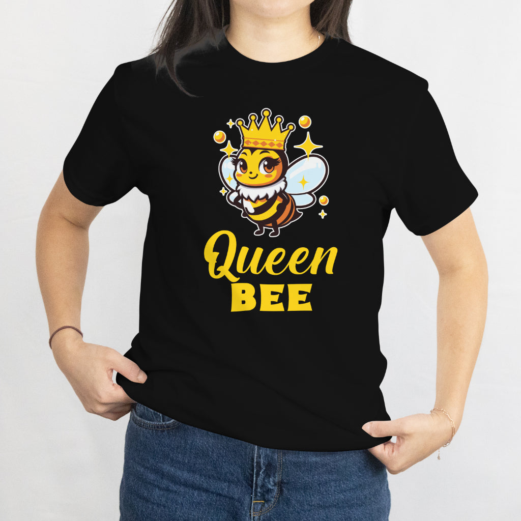 Queen Bee Unisex Tee - Crown Honeybee Mom Wife Daughter Gift T-Shirt