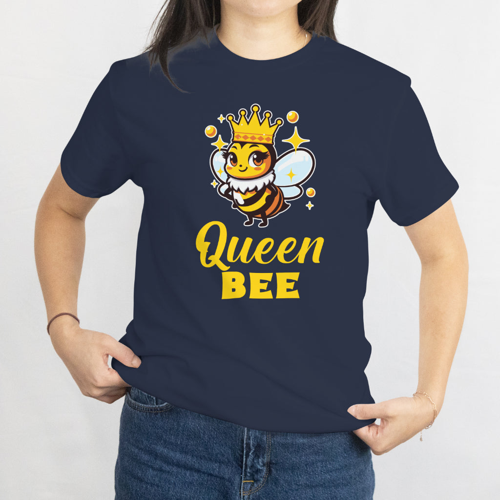 Queen Bee Unisex Tee - Crown Honeybee Mom Wife Daughter Gift T-Shirt