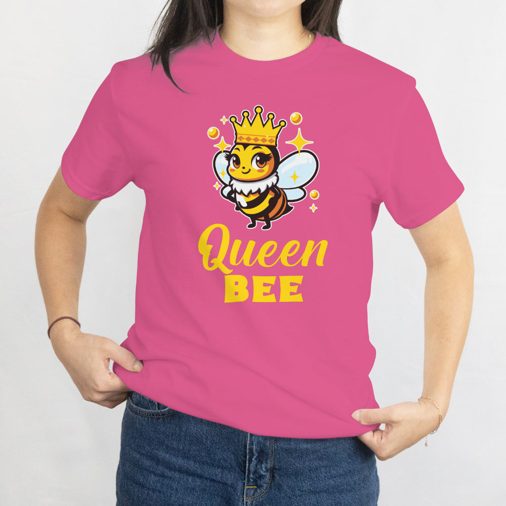 Queen Bee Unisex Tee - Crown Honeybee Mom Wife Daughter Gift T-Shirt