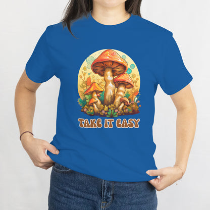 Mushroom Guardian in the Wild Unisex Tee - Take It Easy Nature Shirt