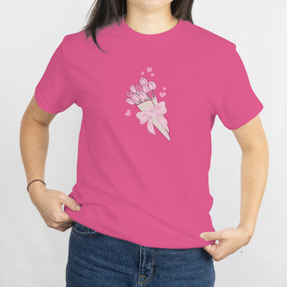 Tulips Flower Unisex Tee - Florist Gift & Garden Lover T-Shirt