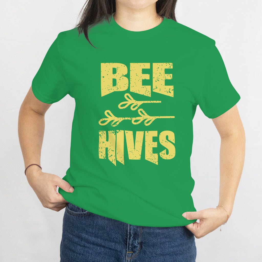 Be Hives Unisex Tee - Cute Bee & Honeycomb Beekeeping T-Shirt