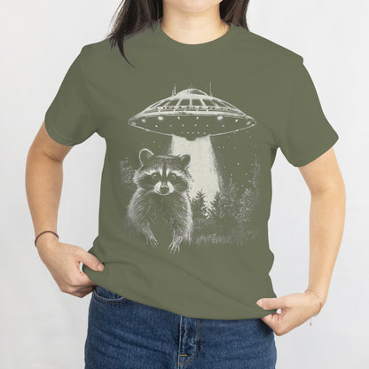 Space Raccoon Funny Sarcastic Unisex Tee - Cute Trash Panda Astronaut Shirt