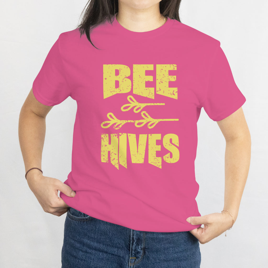 Be Hives Unisex Tee - Cute Bee & Honeycomb Beekeeping T-Shirt