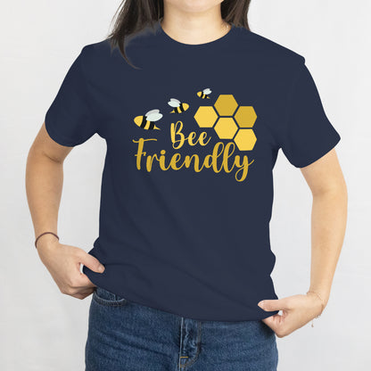 Bee Friendly Unisex Tee - Save the Bees & Nature Lover T-Shirt