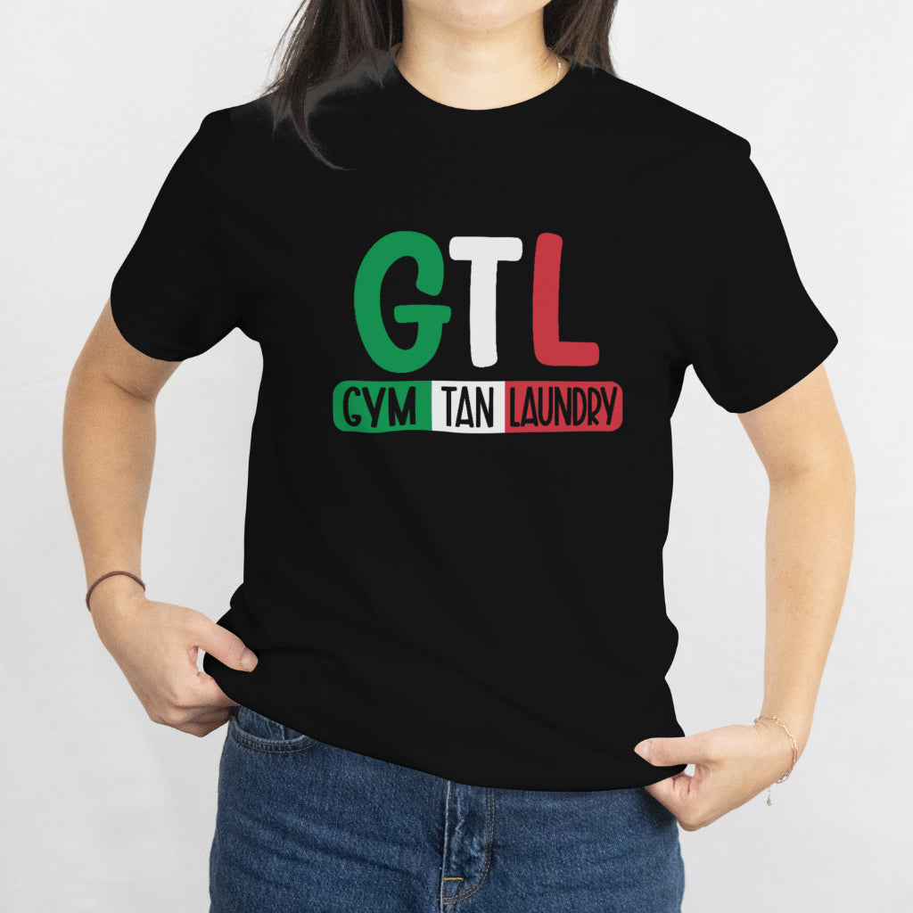 Gym Tan Laundry Unisex Tee – GTL New Jersey Shore Italian Flag