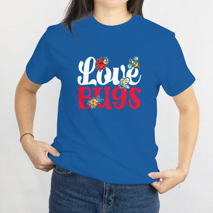 I Love Bugs T-Shirt - Cute Ladybug Insect Lover Tee, Nature & Garden Enthusiast Shirt, Printed in USA