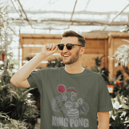 King Pong Unisex Tee – Funny Table Tennis Lover & Ping Pong Player Shirt