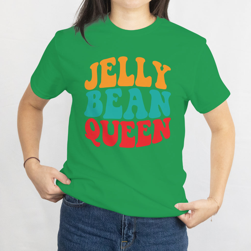 Jelly Bean Queen T-Shirt - Cute Easter Candy Lover Tee, Spring Sweet Treat Shirt, Printed in USA