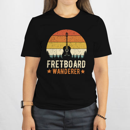 Fretboard Wanderer Guitar T-Shirt - Musician Unisex Tee - Guitar Lover Gift - Printed in USA