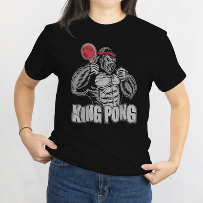 King Pong Unisex Tee – Funny Table Tennis Lover & Ping Pong Player Shirt