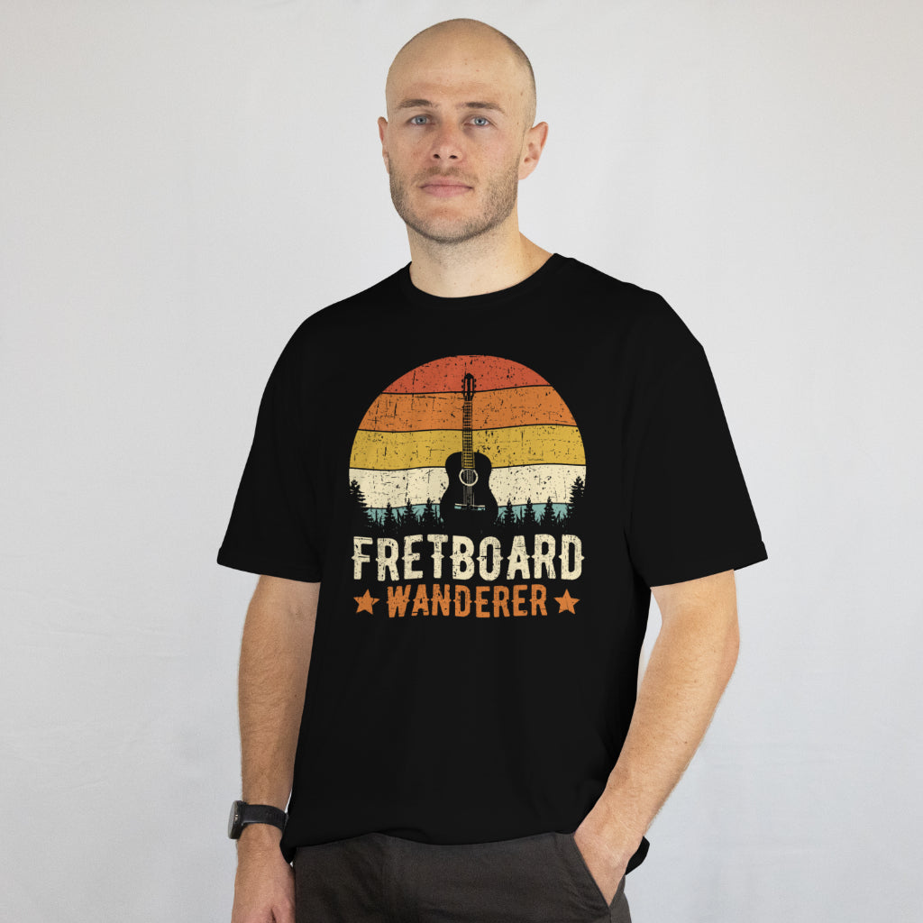 Fretboard Wanderer Guitar T-Shirt - Musician Unisex Tee - Guitar Lover Gift - Printed in USA