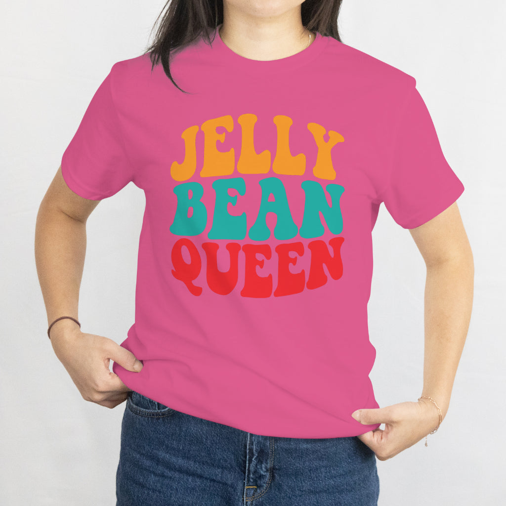 Jelly Bean Queen T-Shirt - Cute Easter Candy Lover Tee, Spring Sweet Treat Shirt, Printed in USA