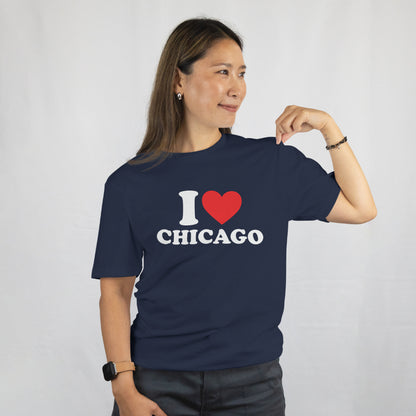 I Love Chicago Unisex Tee - Printed in USA