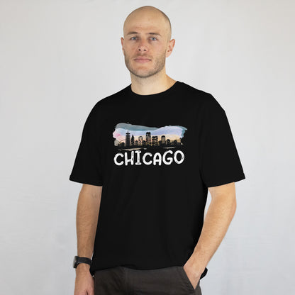 Chicago Skyline Unisex Tee - Windy City T-Shirt - Illinois Souvenir Gift - Printed in USA