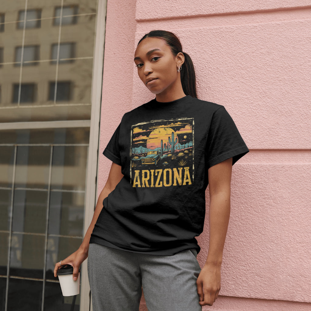 Vintage Cactus Arizona T-Shirt – Desert Aesthetic Southwest Retro Tee