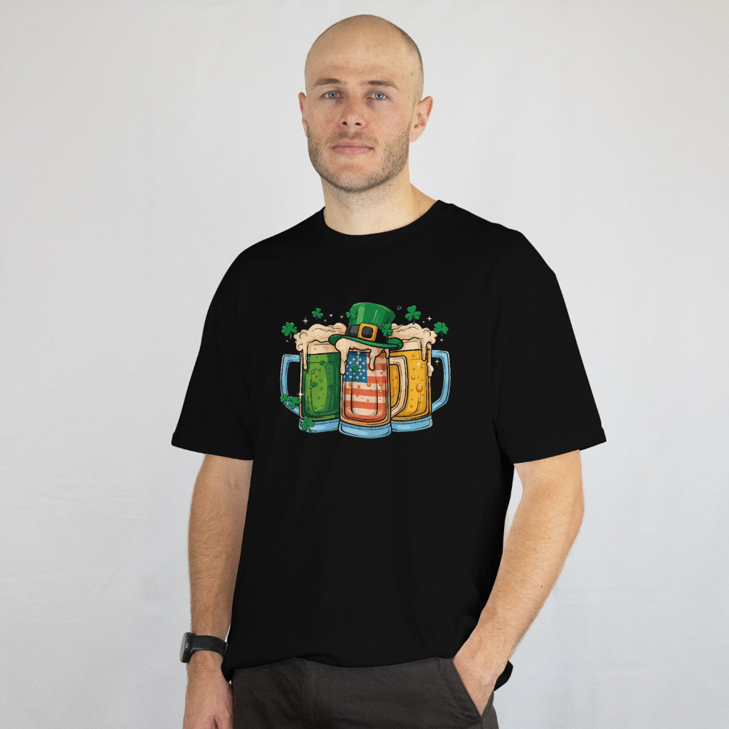 Irish Beer St. Patrick's Day Shirt - Ireland Drinking Party Tee - Funny Irish Pub Tee - Printed in USA