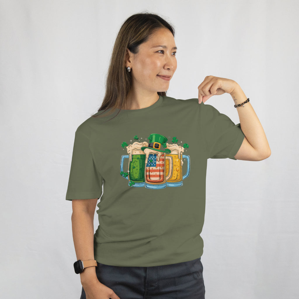 Irish Beer St. Patrick's Day Shirt - Ireland Drinking Party Tee - Funny Irish Pub Tee - Printed in USA