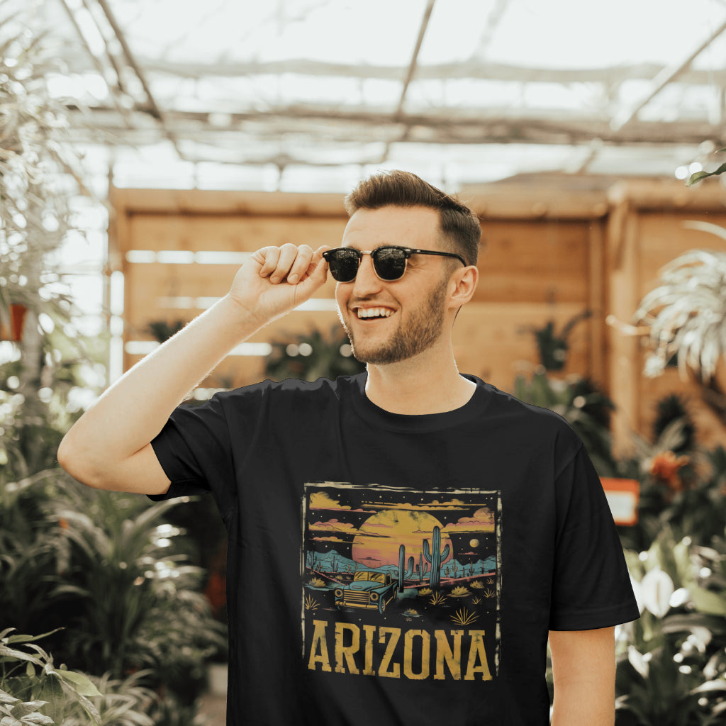 Vintage Cactus Arizona T-Shirt – Desert Aesthetic Southwest Retro Tee