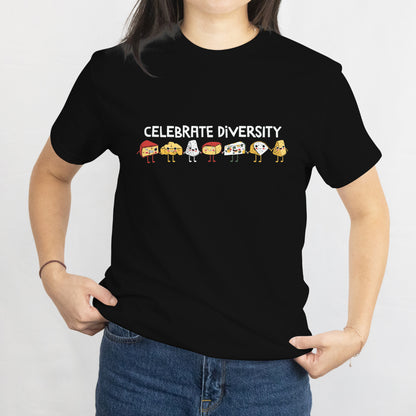 Celebrate Diversity Unisex Tee - Funny Cheese Lovers Gift