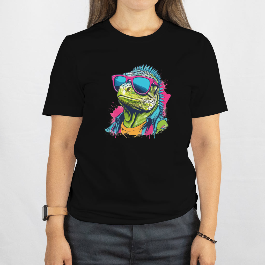 Funny Iguana Lizard Shirt - Cool Reptile Lover - Unique Lizard Illustration Unisex Tee