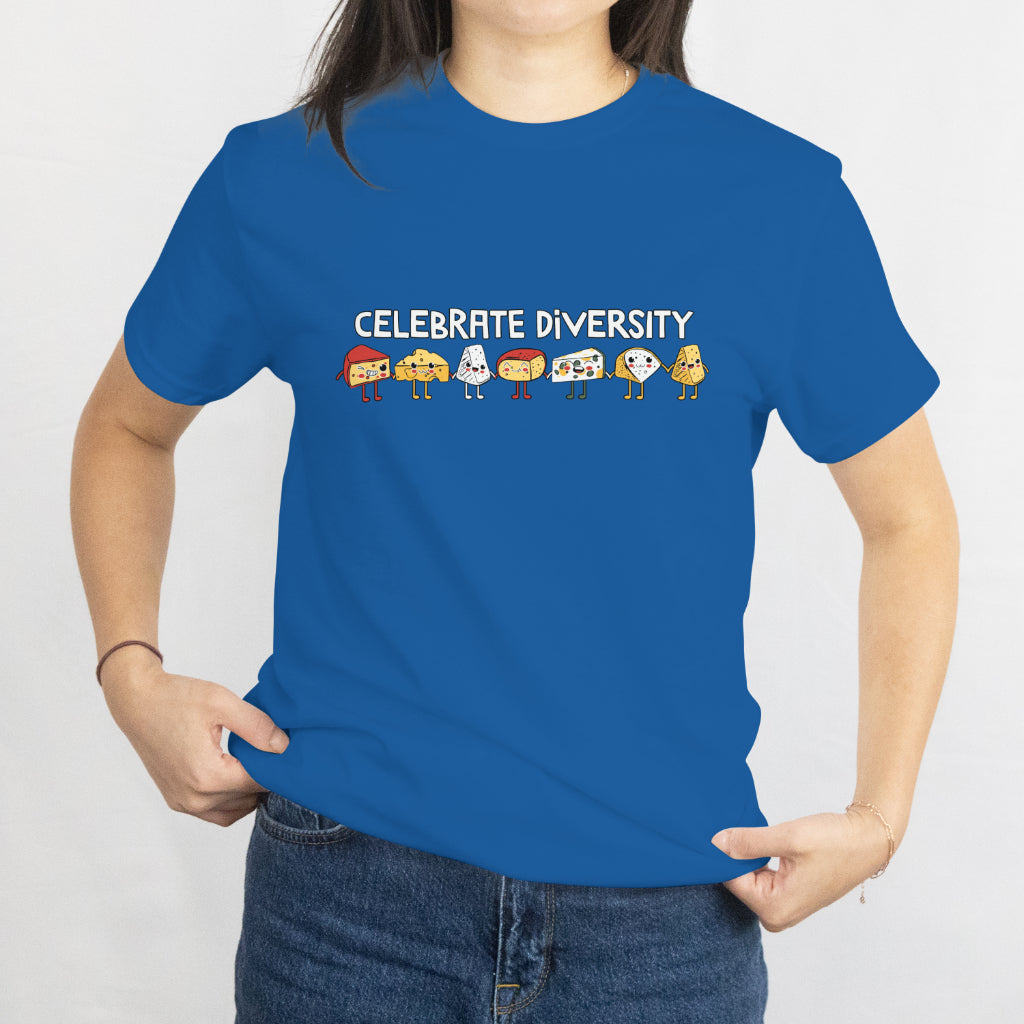 Celebrate Diversity Unisex Tee - Funny Cheese Lovers Gift