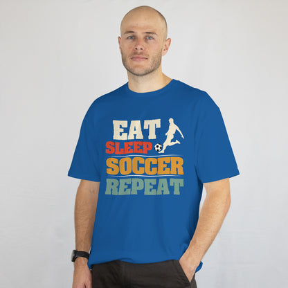 Eat Sleep Soccer Repeat Shirt - Funny Soccer Lover Tee - Soccer Player Gift - Sports Fan T-Shirt - Unisex Tee