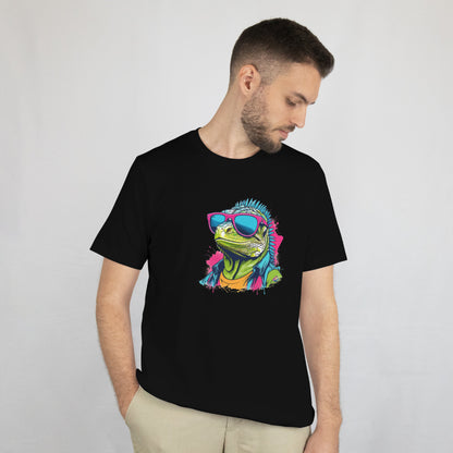 Funny Iguana Lizard Shirt - Cool Reptile Lover - Unique Lizard Illustration Unisex Tee