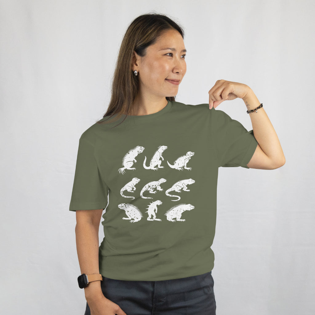 Types of Lizards Shirt - Reptile Herpetology Tee - Cool Lizard Species Graphic Unisex Tee