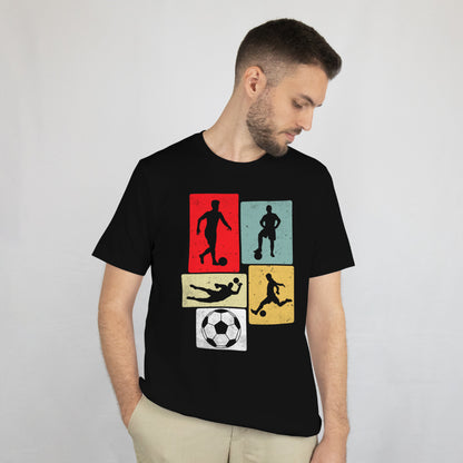 Vintage Soccer Silhouette Shirt - Retro Soccer Player Tee - Classic Sports Fan Gift - Soccer Lover T-Shirt - Unisex Tee