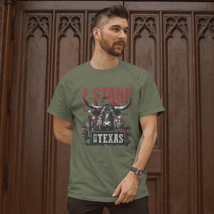 I Stand with Texas Unisex Tee – Texas Longhorn Western Shirt