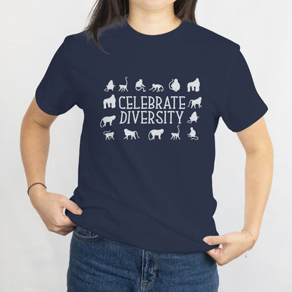 Celebrate Diversity Unisex Tee – Wild Animals Nature Lover Kids Shirt