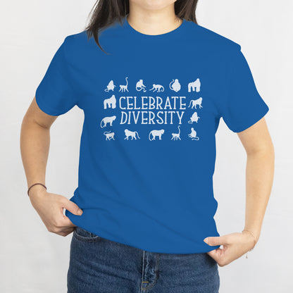 Celebrate Diversity Unisex Tee – Wild Animals Nature Lover Kids Shirt