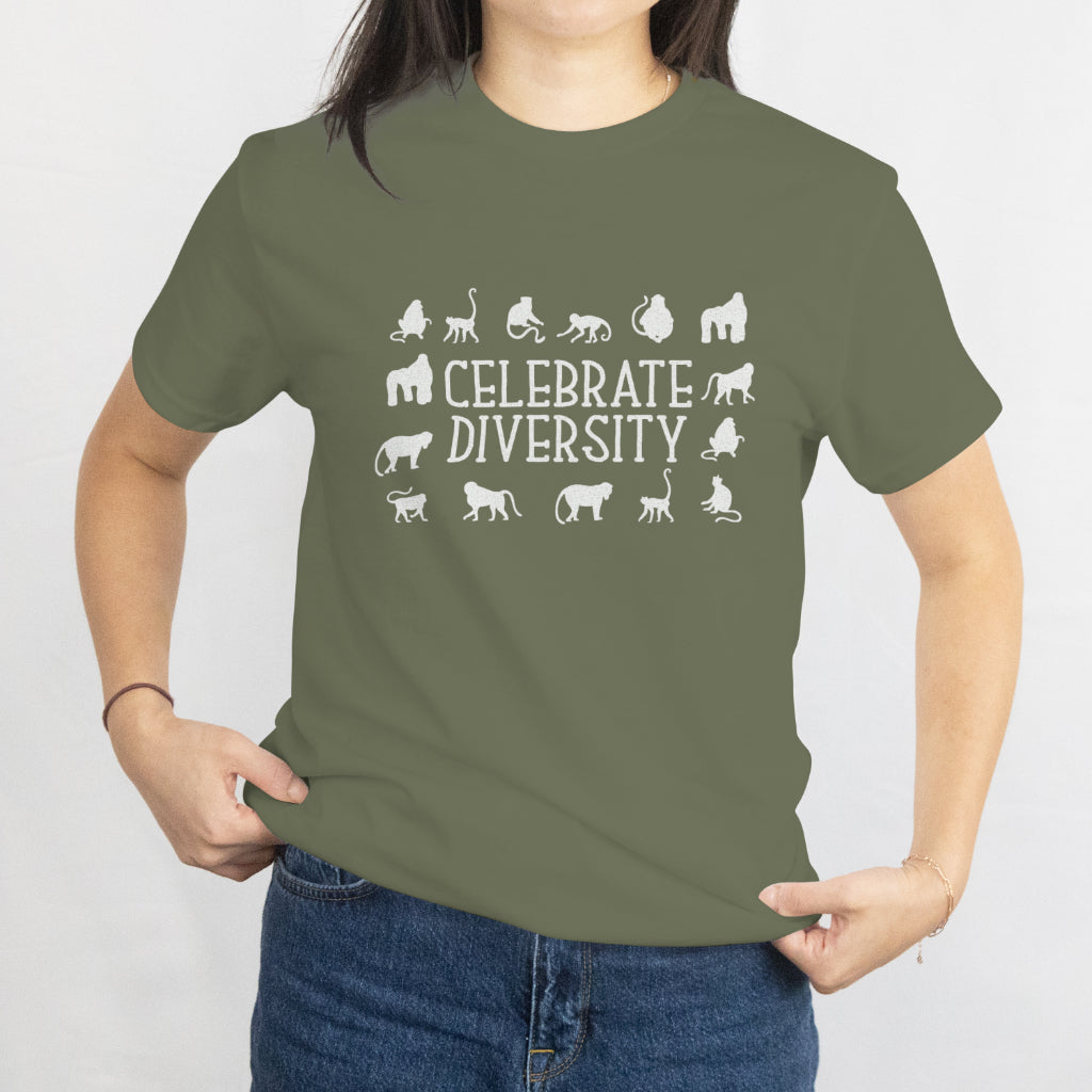 Celebrate Diversity Unisex Tee – Wild Animals Nature Lover Kids Shirt