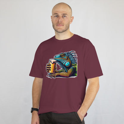 Funny Iguana Beer Shirt - Cool Reptile Drinking Tee - Lizard Lover Unisex Tee