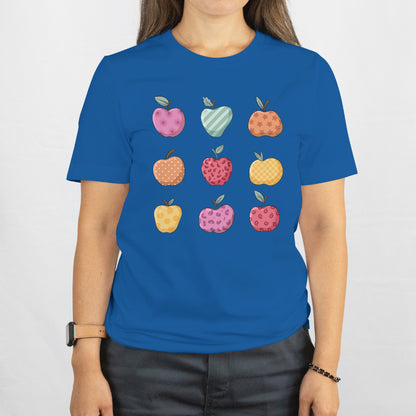 Teacher Apple Shirt - Cute Back to School Tee - Fun Gift for Educators Unisex Tee