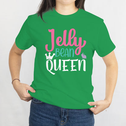 Jelly Bean Queen T-Shirt - Cute Easter Candy Lover Tee, Spring Sweet Treat Shirt, Printed in USA