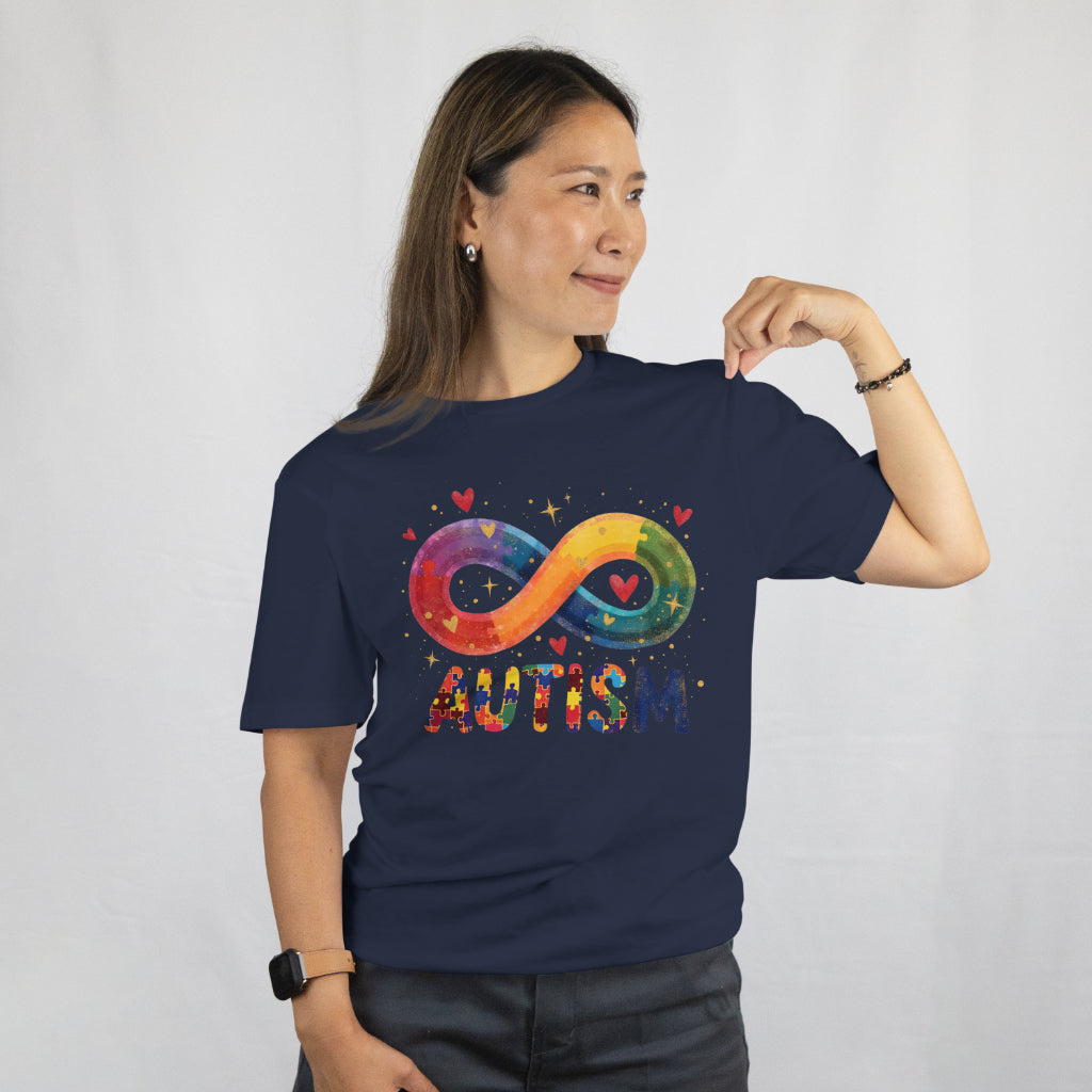 Autism Awareness T-Shirt – Rainbow Infinity Symbol Neurodiversity Tee