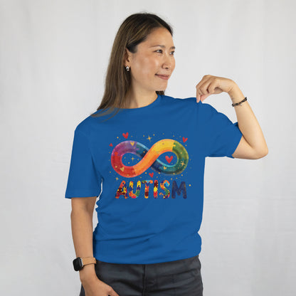 Autism Awareness T-Shirt – Rainbow Infinity Symbol Neurodiversity Tee