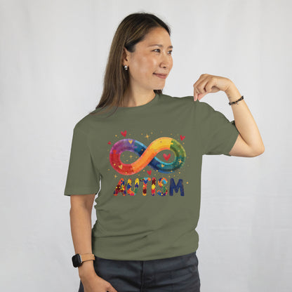 Autism Awareness T-Shirt – Rainbow Infinity Symbol Neurodiversity Tee