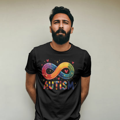 Autism Awareness T-Shirt – Rainbow Infinity Symbol Neurodiversity Tee