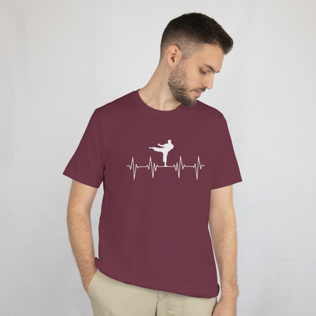 Taekwondo Heartbeat – Martial Arts Passion T-Shirt